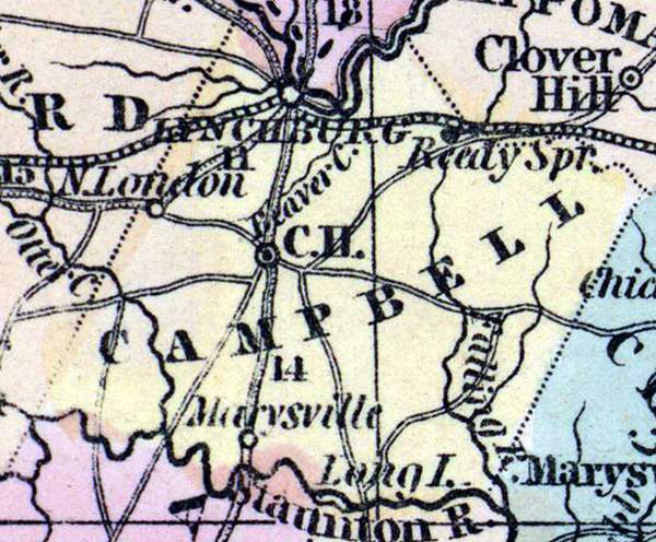 Campbell County, Virginia, 1857