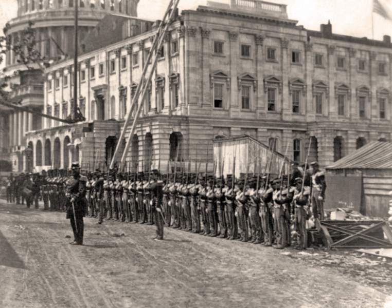 District of Columbia militia at the United States Capitol, May 13, 1861