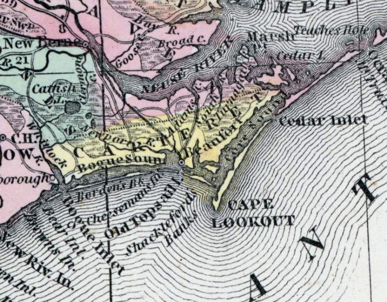 Carteret County, North Carolina, 1857 | House Divided