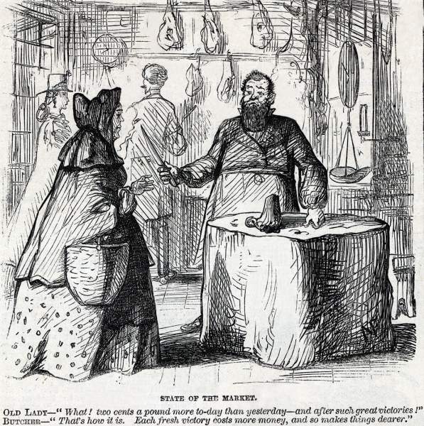 "State of the Market," cartoon, Frank Leslie's Illustrated, September 24, 1864
