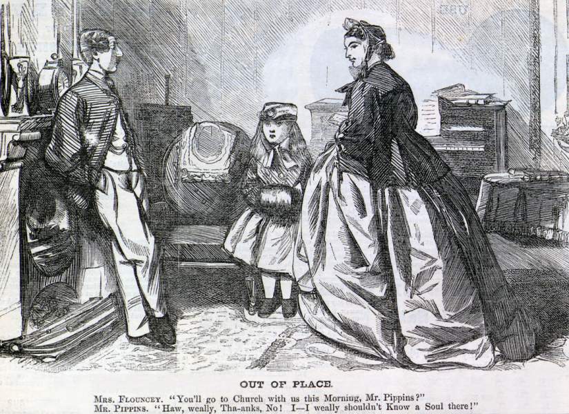 "Out of Place," cartoon, Harper's Weekly, April 21, 1866