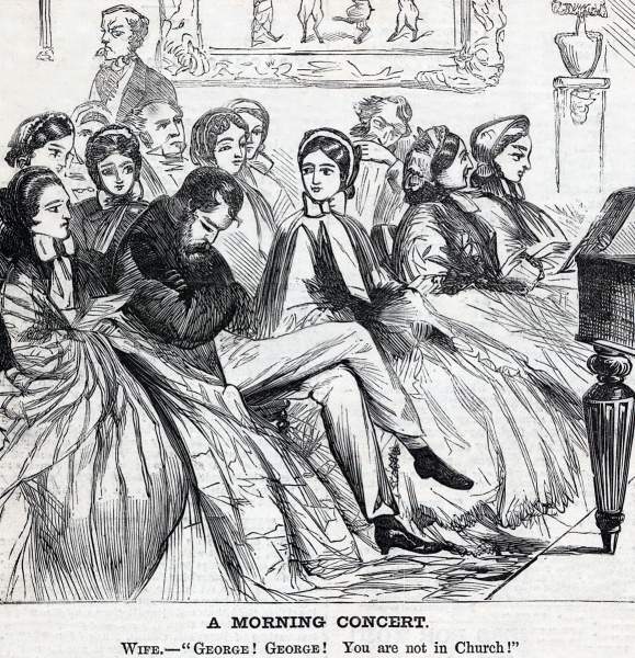 "A Morning Concert," cartoon, Harper's Weekly Magazine, December 23, 1865