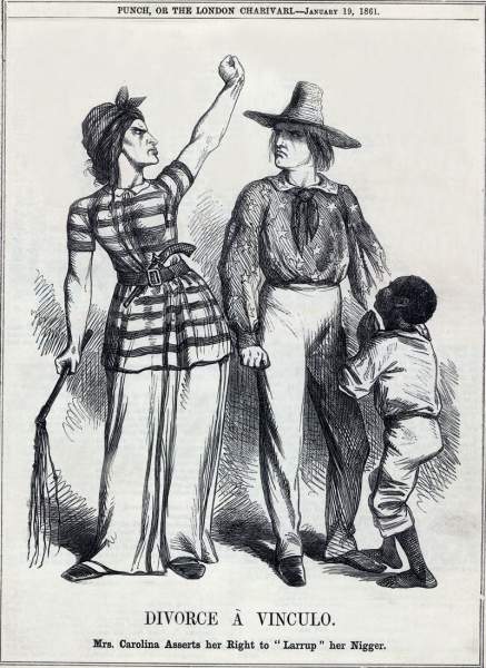 "Divorce A Vinculo,” cartoon, January 19, 1861