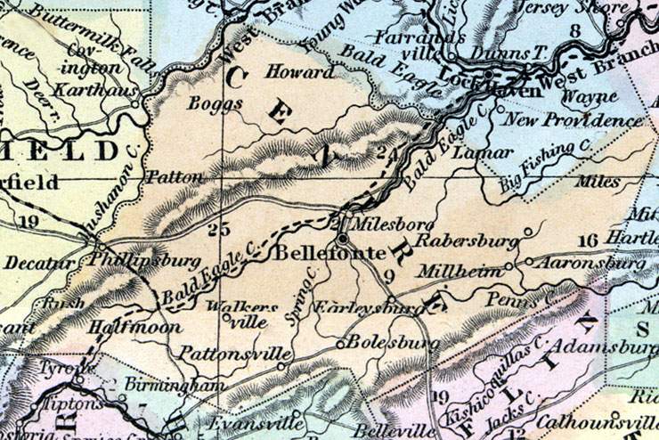 Centre County, Pennsylvania, 1857