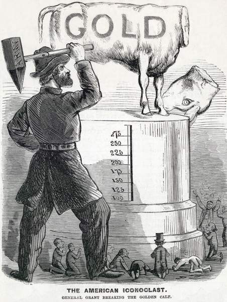 "The American Iconoclast," cartoon, Frank Leslie's Illustrated, October 15, 1864