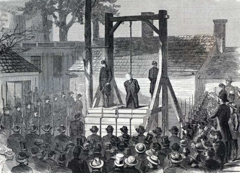 Execution of Champ Ferguson, Nashville, Tennessee, October 20, 1865, artist's impression, zoomable image
