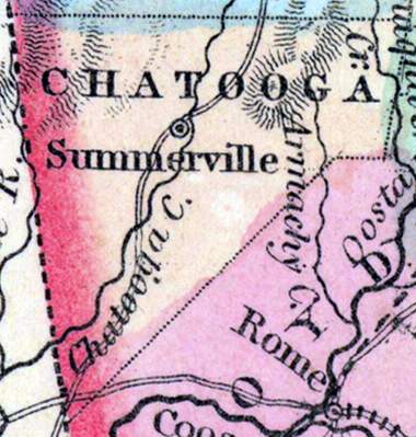 Chattooga County, Georgia, 1857