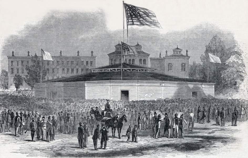Site of the Democratic convention in Chicago, opening August 29, 1864, zoomable image