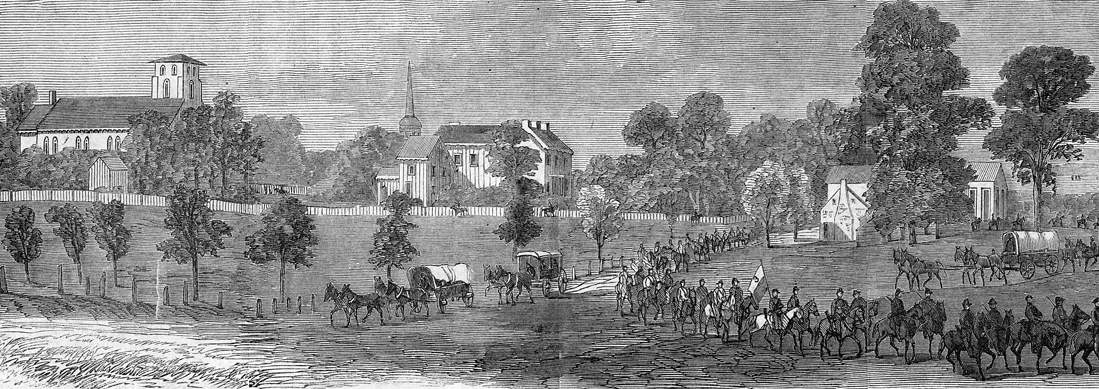 Charlestown, West Virginia, August 21, 1864, artist's impression, detail
