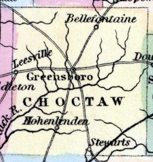 Choctaw County, Mississippi, 1857
