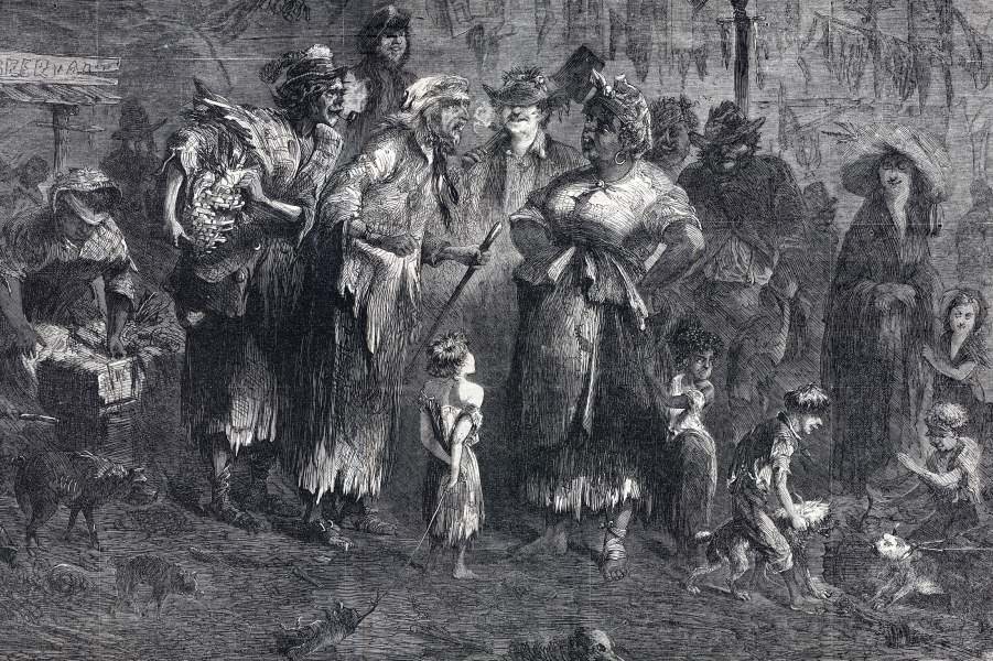 "Where the Cholera Comes From," New York City, Frank Leslie's Illustrated Newspaper, December 1865, zoomable image, detail