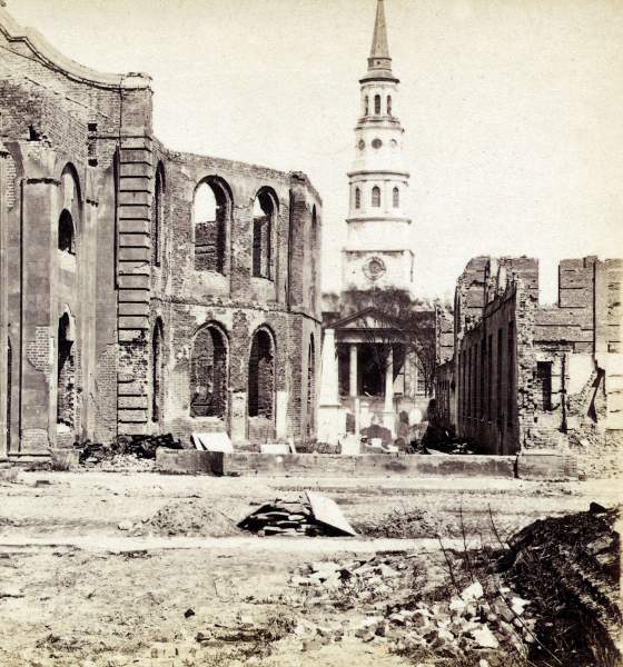 Secession Hall, Meeting Street, Charleston, South Carolina, April 1865