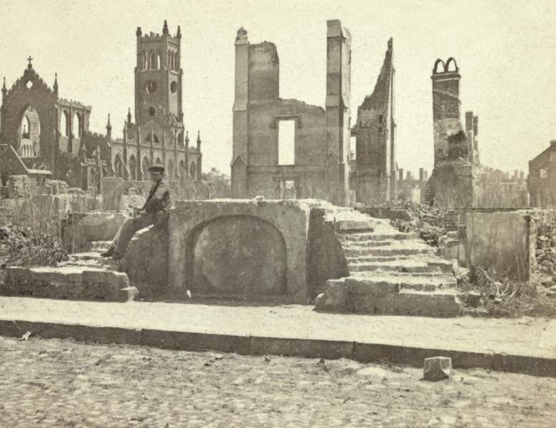 Ruins of the Roman Catholic Cathedral, Charleston, South Carolina, April 1865