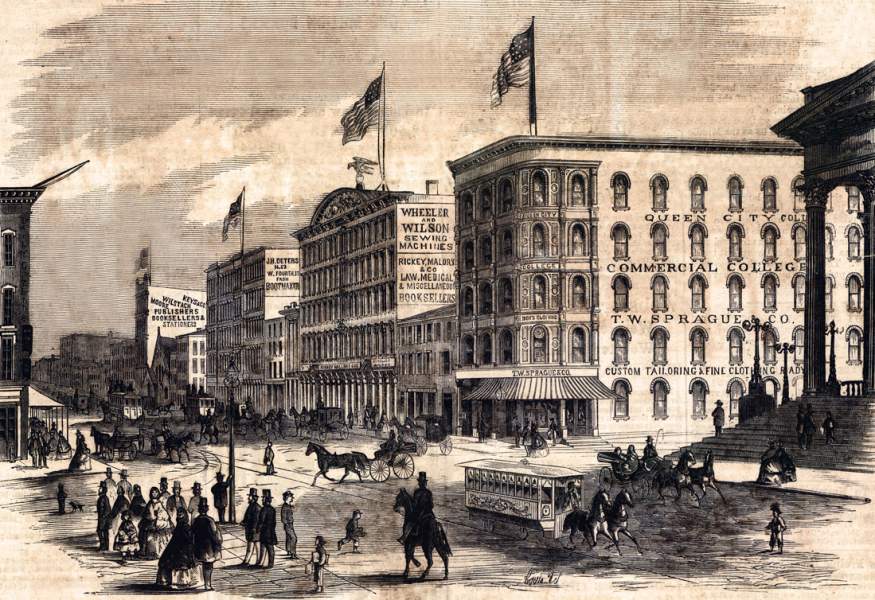 Cincinnati, Ohio, March 1861, artist's impression