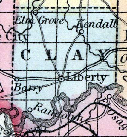 Clay County, Missouri, 1857