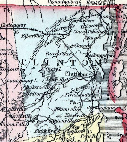 Clinton County, New York, 1857