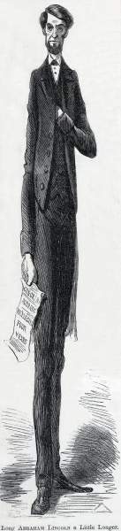 "Long Abraham Lincoln a Little Longer," November 26, 1864, political cartoon, Harper's Weekly, zoomable image