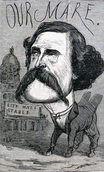 John Thompson Hoffman, April 1866, Thomas Nast cartoon