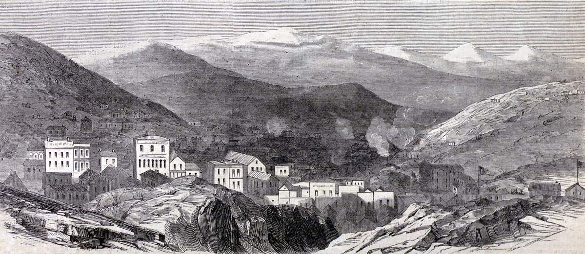 Central City, Colorado, January 1866, artist's impression