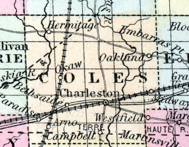 Coles County, Illinois, 1857