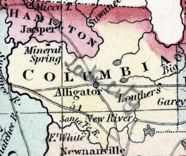 Columbia County, Florida, 1857