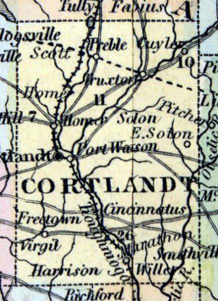 Cortland County, New York, 1857
