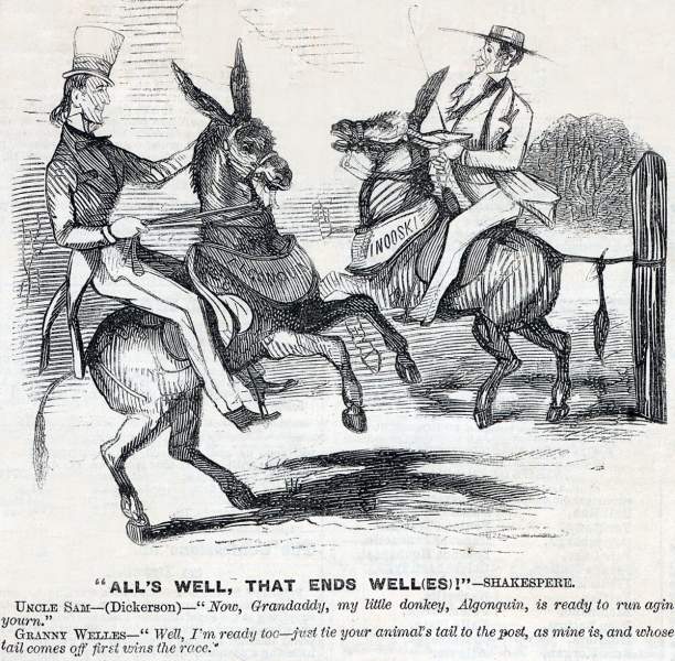 "All's Well, that Ends Well(es)!," cartoon, Frank Leslie's Illustrated, October 14, 1865