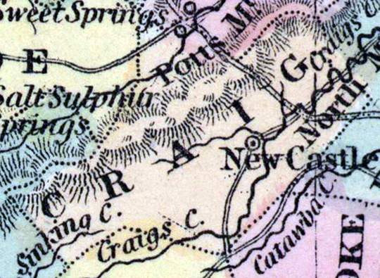 Craig County, Virginia, 1857