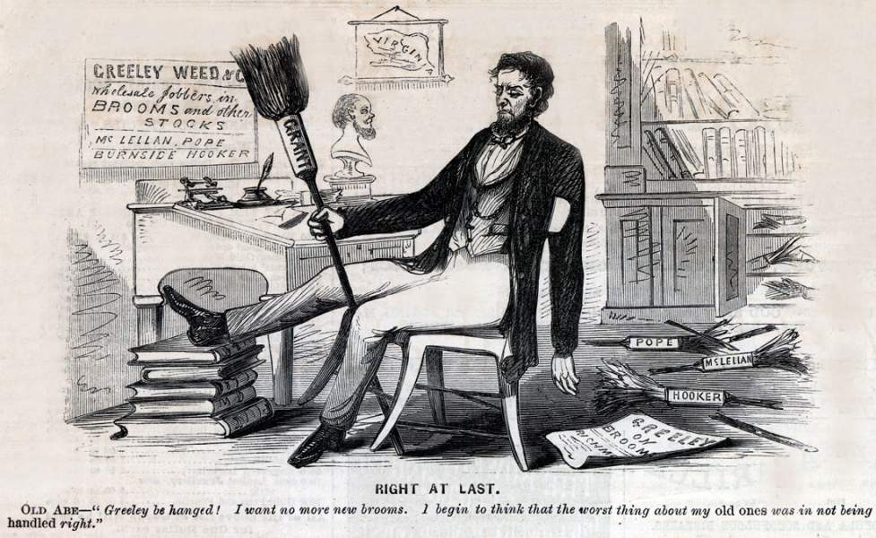 "Right at Last," cartoon, June 13, 1863