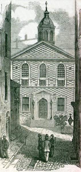 Carpenter's Hall, Philadelphia, Pennsylvania, 1866, artist's impression