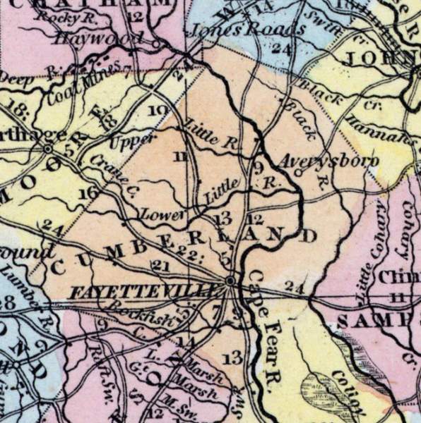 Cumberland County, North Carolina, 1857 | House Divided