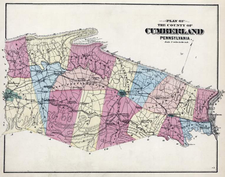 Cumberland County, Pennsylvania, 1872, zoomable image