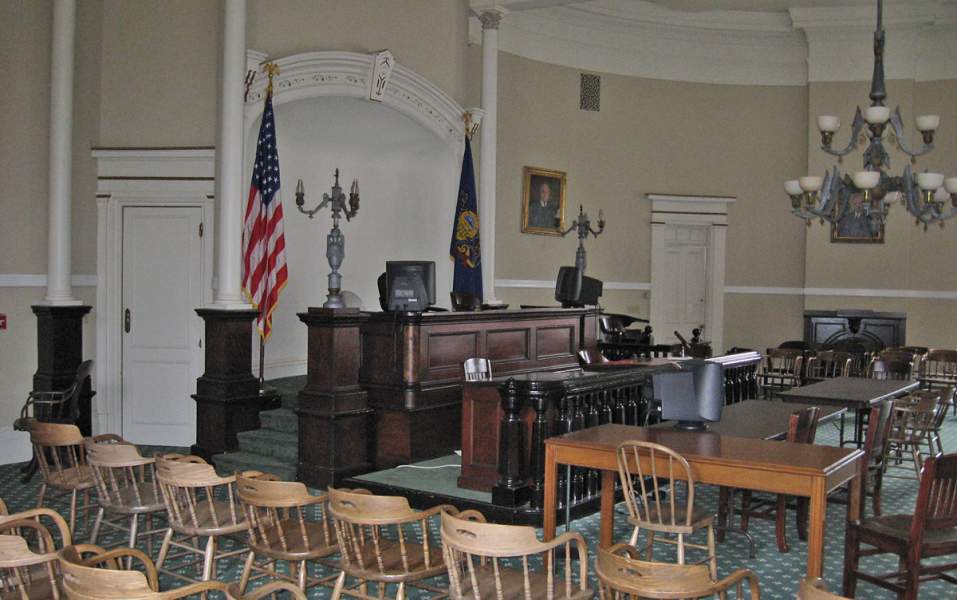 Courtroom, Cumberland County Courthouse, Carlisle, Pennsylvania, March 2011