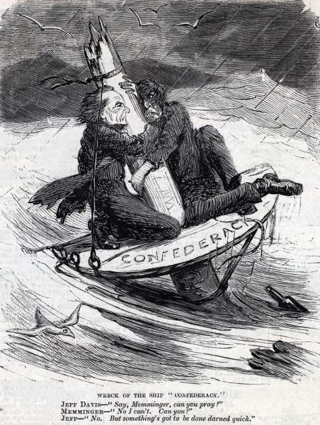 "The Wreck of the Ship 'Confederacy'," cartoon, December 5, 1863