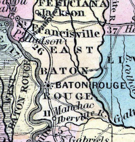 East Baton Rouge Parish, Louisiana, 1857