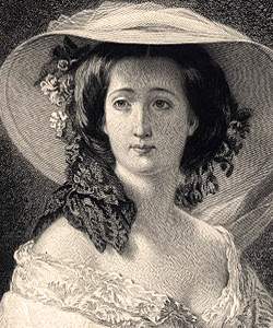 Empress Eugenie of France, detail