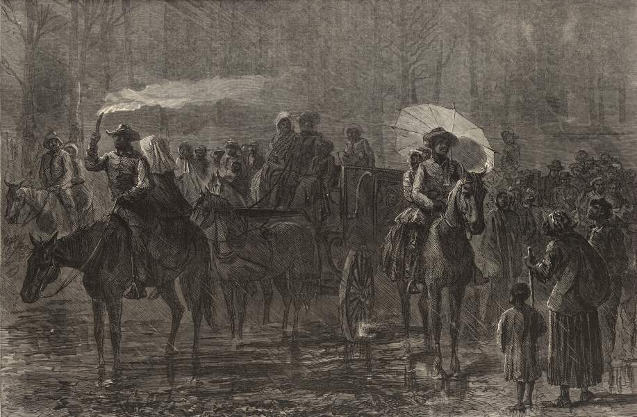 "Negroes Escaping Out of Slavery," Alfred R. Waud, Harper's Weekly, May 1864, zoomable image