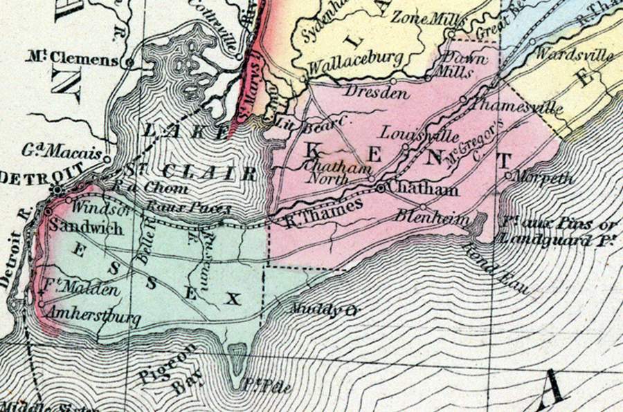 Kent County, Canada West (Ontario), 1857