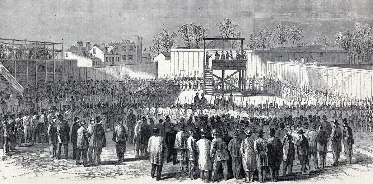 Execution of Captain Henry Wirz, Washington, D.C., November 10, 1865, artist's impression