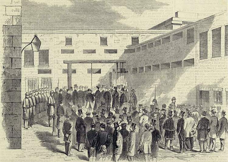 Execution of Nathaniel Gordon, New York City, 1862