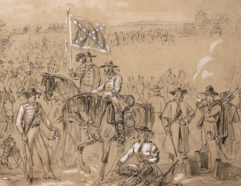First Virginia Cavalry, September 1862, artist's impression, detail