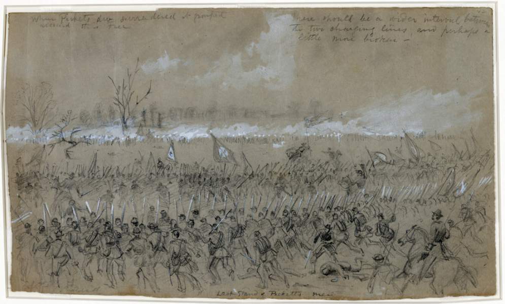 Battle of Five Forks, April 1, 1865, artist's sketch