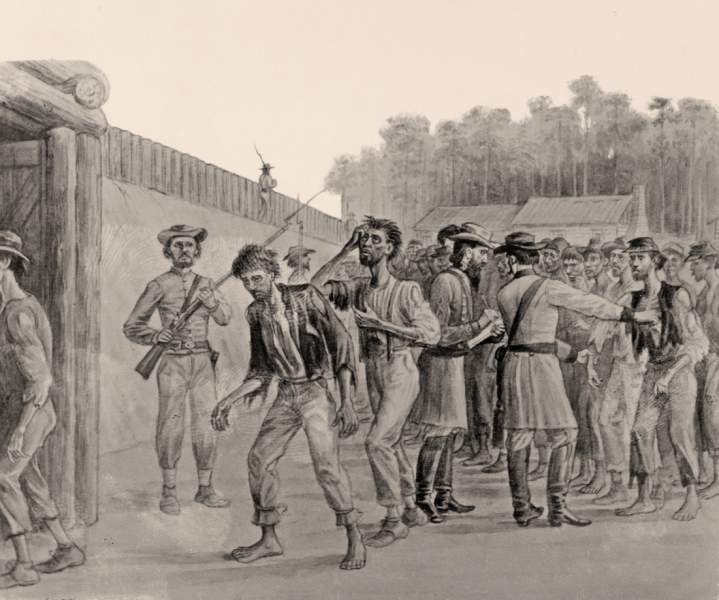 "Rejected," Florence Military Prison, Florence, South Carolina, drawing