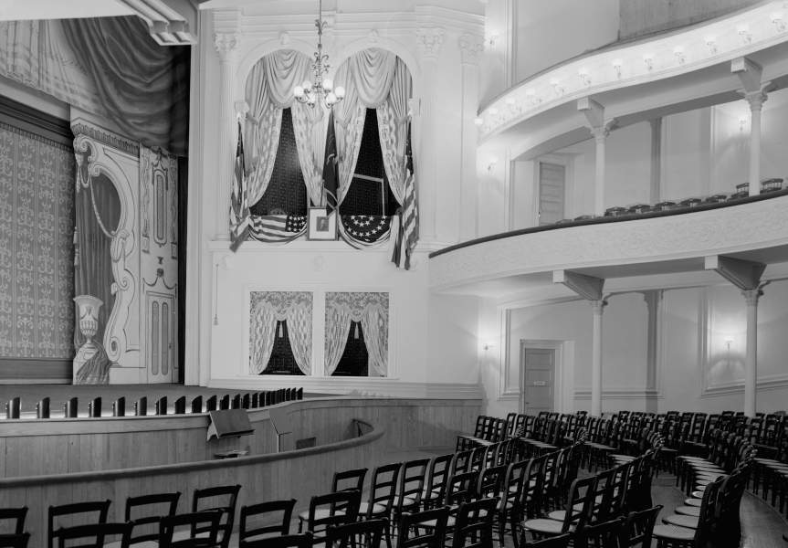 Presidential Box, Ford's Theater, 511 Tenth Street, Washington, D.C., circa 1968, zoomable image
