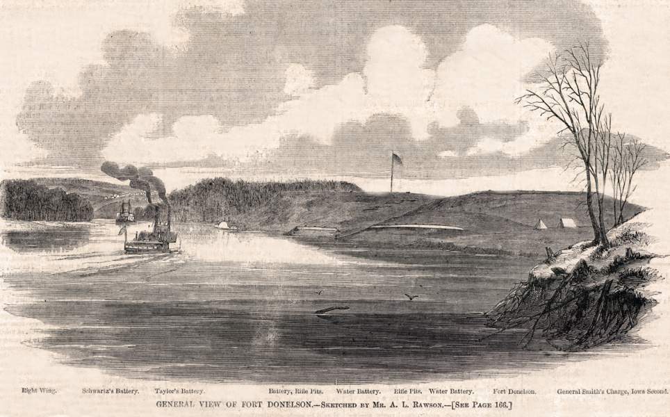 Fort Donelson, Tennessee, February 1862, artist's impression