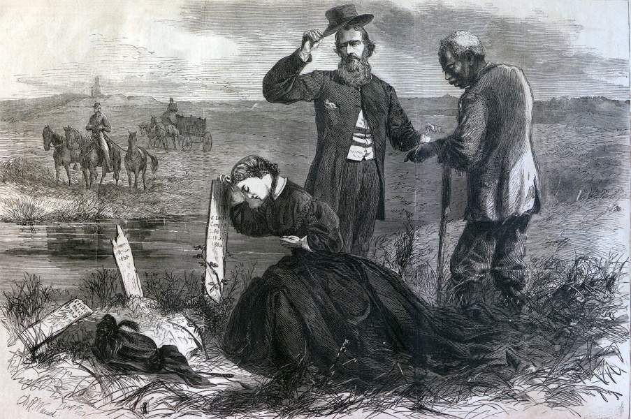 A. R. Waud, "The Lost Found," Harper's Weekly Magazine, February 3, 1866, zoomable image