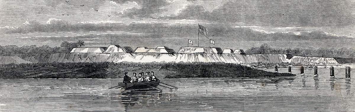 Fort McAllister, south of Savannah, Georgia, December 18, 1864, artist's impression