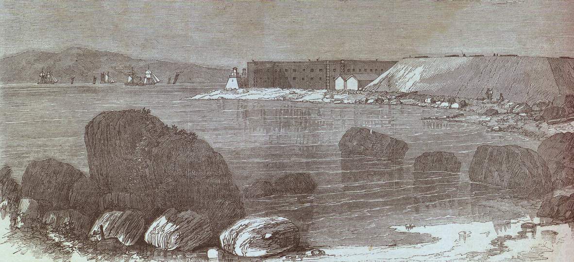 The Golden Gate, San Francisco, California, 1866, artist's impression