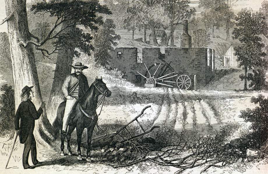 Gaines's Mill, Hanover County, Virginia, June 1866, artist's impression