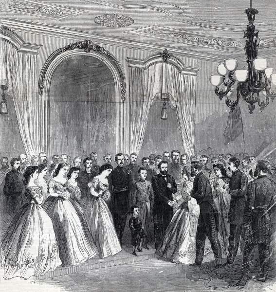 Reception for General U.S. Grant, New York City, November 20, 1865, artist's impression
